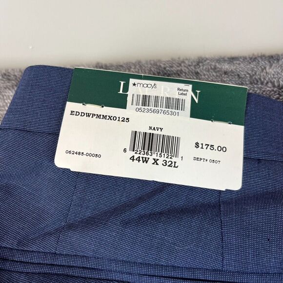 Lauren Ralph Lauren Men's 44X32 Navy Blue Ultraflex Wool Pants NWT *READ - Picture 14 of 16